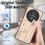 cassa posteriore del cinturino con custodia per cavalletto con slot per schede di coltellino, For Honor Magic5, For Honor X7A, For Honor X9A, For Xiaomi Poco X4 Pro 5G