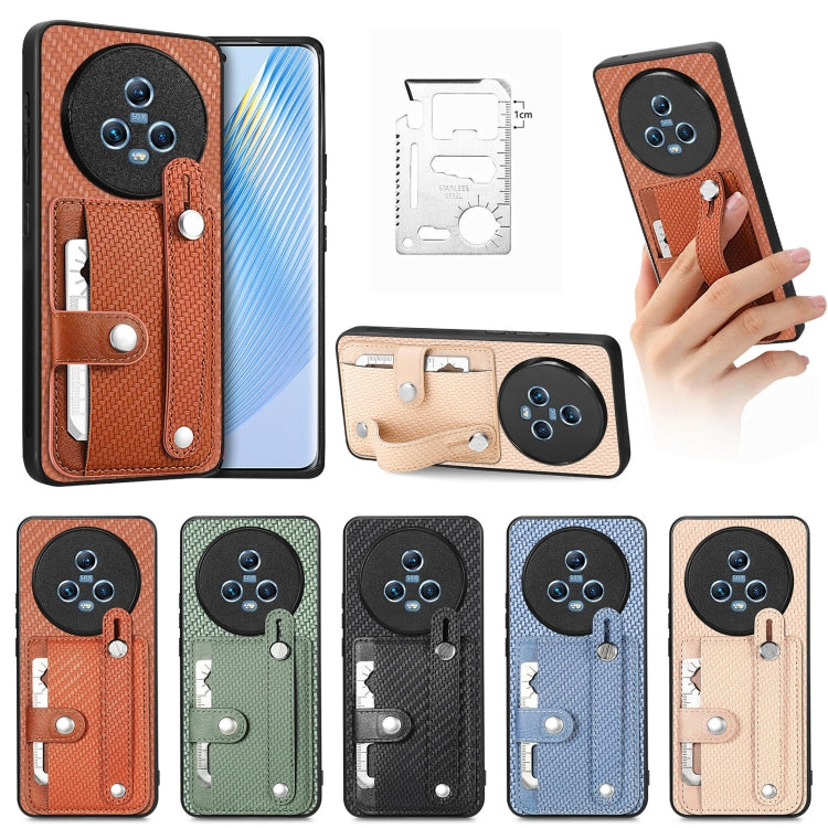 cassa posteriore del cinturino con custodia per cavalletto con slot per schede di coltellino, For Honor Magic5, For Honor X7A, For Honor X9A, For Xiaomi Poco X4 Pro 5G