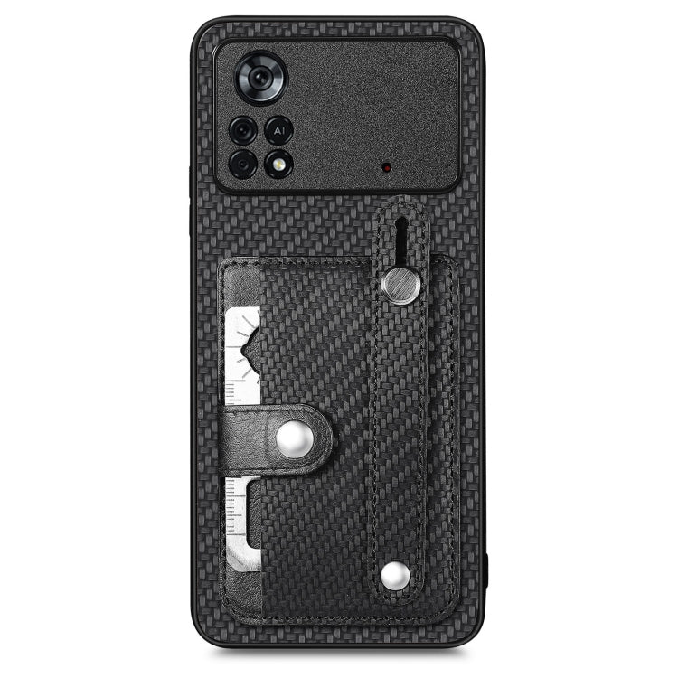 cassa posteriore del cinturino con custodia per cavalletto con slot per schede di coltellino, For Honor Magic5, For Honor X7A, For Honor X9A, For Xiaomi Poco X4 Pro 5G