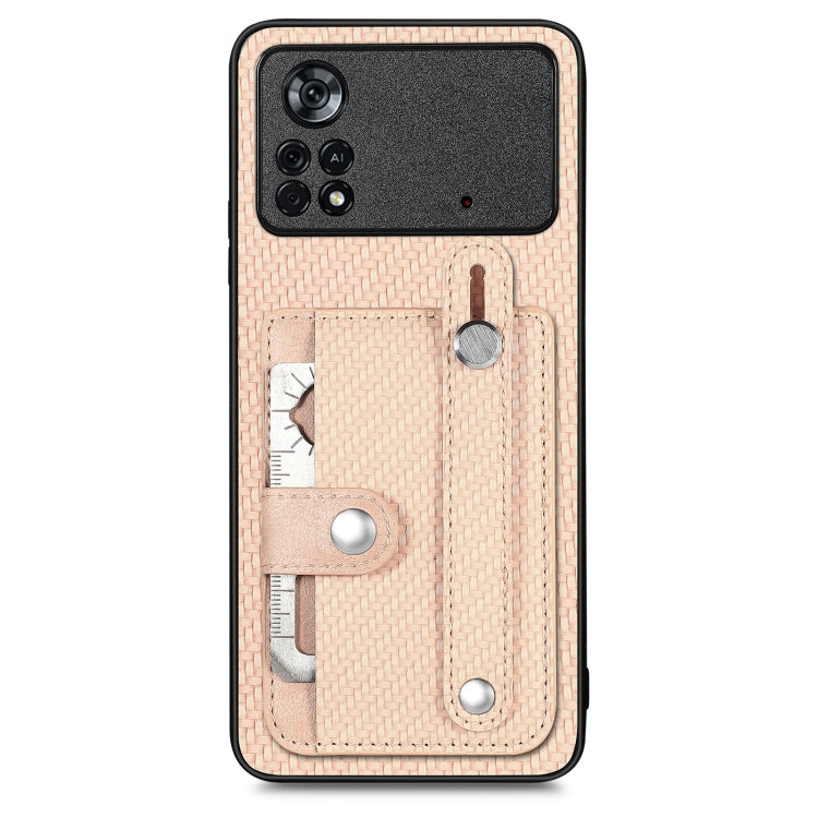 cassa posteriore del cinturino con custodia per cavalletto con slot per schede di coltellino, For Honor Magic5, For Honor X7A, For Honor X9A, For Xiaomi Poco X4 Pro 5G