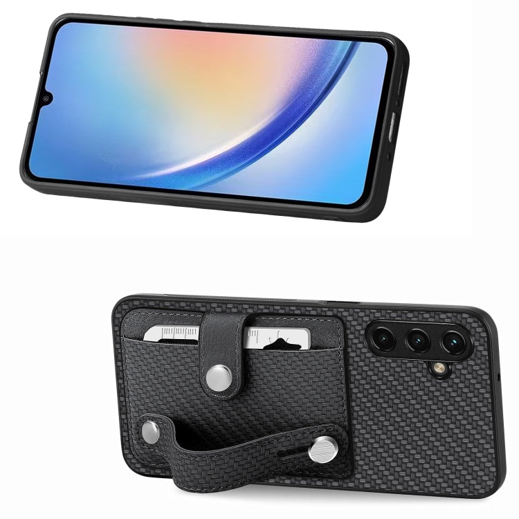 cassa posteriore del cinturino con custodia per cavalletto con slot per schede di coltellino, For Samsung Galaxy A34 5G