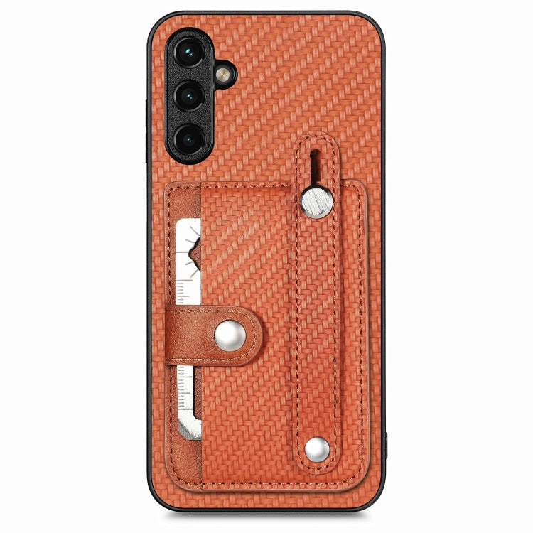 cassa posteriore del cinturino con custodia per cavalletto con slot per schede di coltellino, For Samsung Galaxy A34 5G