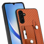 cassa posteriore del cinturino con custodia per cavalletto con slot per schede di coltellino, For Samsung Galaxy A34 5G