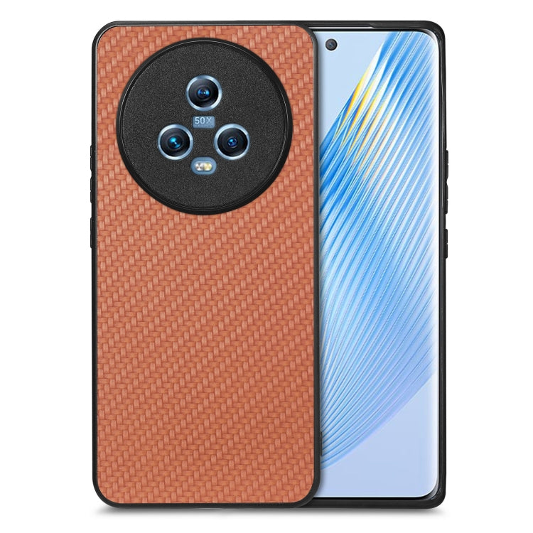Cover posteriore in pelle con texture in fibra di carbonio, For Honor Magic5, For Honor X7A, For Honor X9A, For Xiaomi Poco X4 Pro 5G