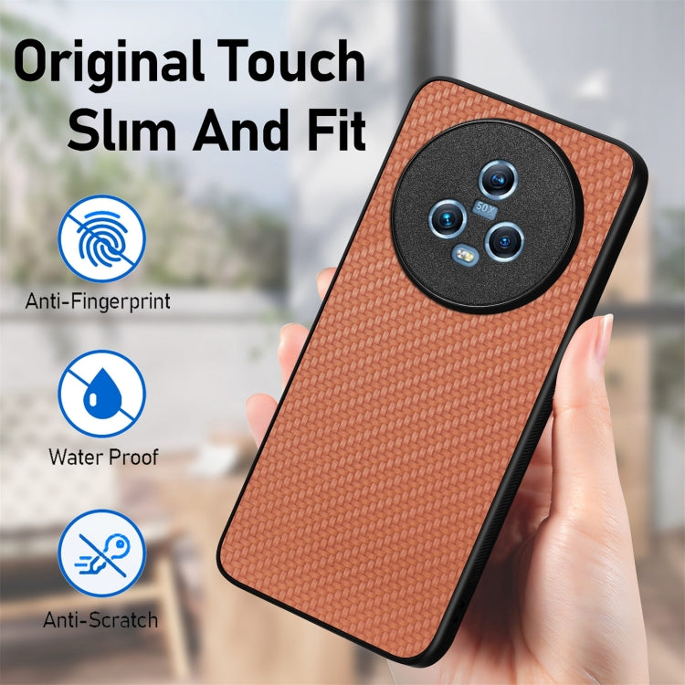 Cover posteriore in pelle con texture in fibra di carbonio, For Honor Magic5, For Honor X7A, For Honor X9A, For Xiaomi Poco X4 Pro 5G