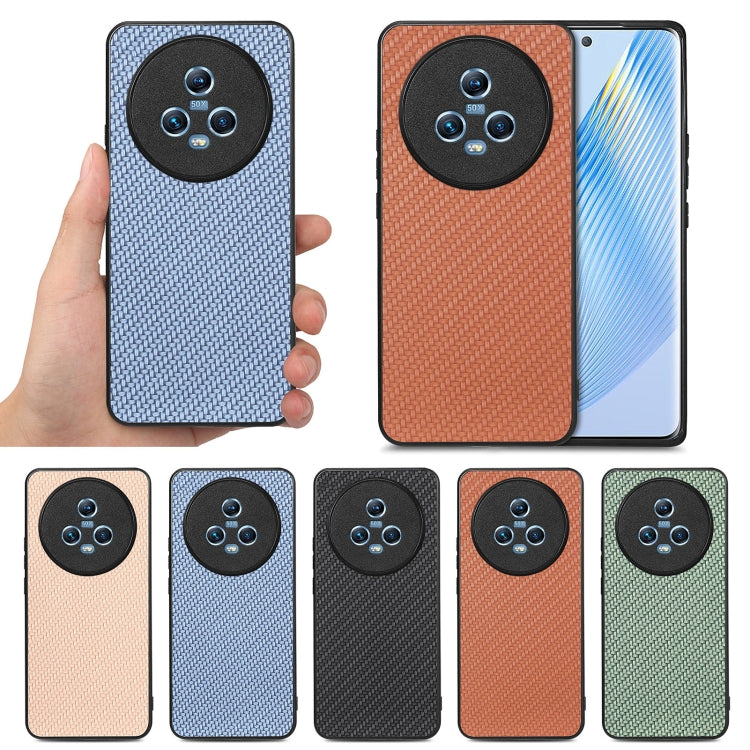 Cover posteriore in pelle con texture in fibra di carbonio, For Honor Magic5, For Honor X7A, For Honor X9A, For Xiaomi Poco X4 Pro 5G