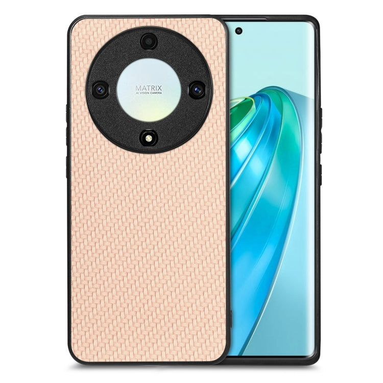 Cover posteriore in pelle con texture in fibra di carbonio, For Honor Magic5, For Honor X7A, For Honor X9A, For Xiaomi Poco X4 Pro 5G