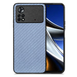 Cover posteriore in pelle con texture in fibra di carbonio, For Honor Magic5, For Honor X7A, For Honor X9A, For Xiaomi Poco X4 Pro 5G