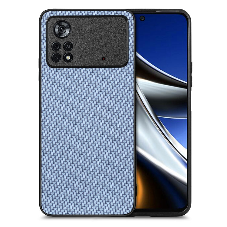Cover posteriore in pelle con texture in fibra di carbonio, For Honor Magic5, For Honor X7A, For Honor X9A, For Xiaomi Poco X4 Pro 5G