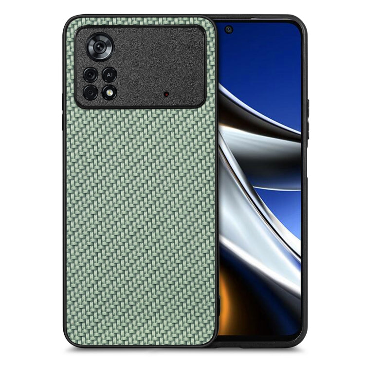 Cover posteriore in pelle con texture in fibra di carbonio, For Honor Magic5, For Honor X7A, For Honor X9A, For Xiaomi Poco X4 Pro 5G