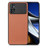 Cover posteriore in pelle con texture in fibra di carbonio, For Honor Magic5, For Honor X7A, For Honor X9A, For Xiaomi Poco X4 Pro 5G