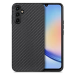 Cover posteriore in pelle con texture in fibra di carbonio, For Samsung Galaxy A34 5G