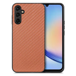 Cover posteriore in pelle con texture in fibra di carbonio, For Samsung Galaxy A34 5G