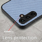 Cover posteriore in pelle con texture in fibra di carbonio, For Samsung Galaxy A34 5G