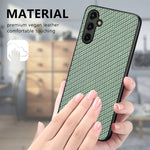 Cover posteriore in pelle con texture in fibra di carbonio, For Samsung Galaxy A34 5G