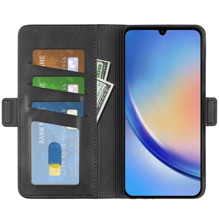 Per Samsung Galaxy A34 Custodia per telefono orizzontale in pelle con fibbia magnetica a doppio lato, For Samsung Galaxy A34 5G