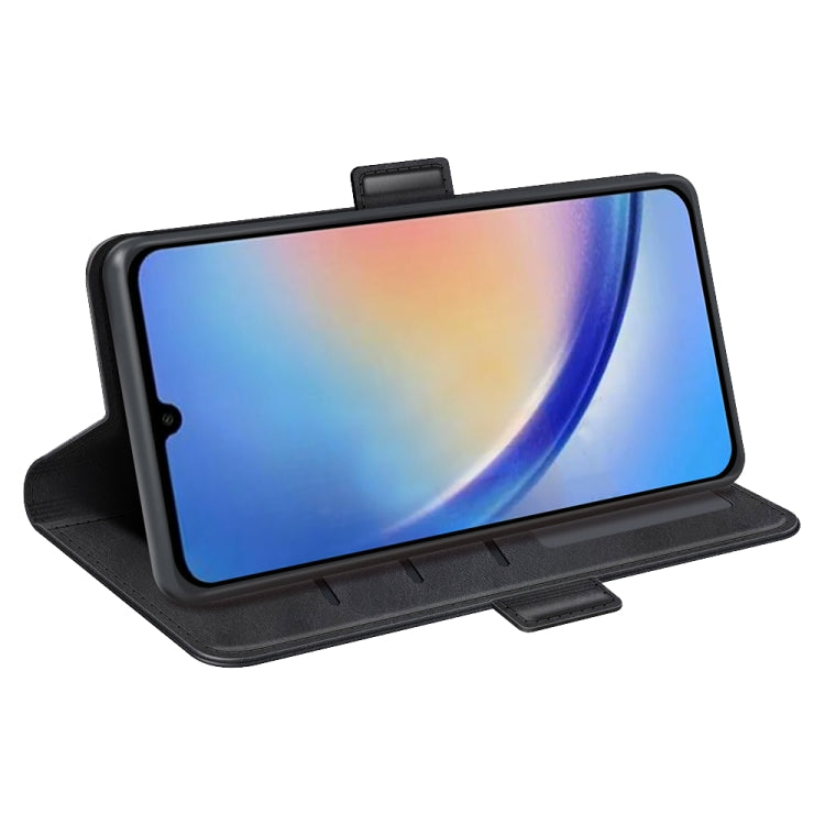 Per Samsung Galaxy A34 Custodia per telefono orizzontale in pelle con fibbia magnetica a doppio lato, For Samsung Galaxy A34 5G