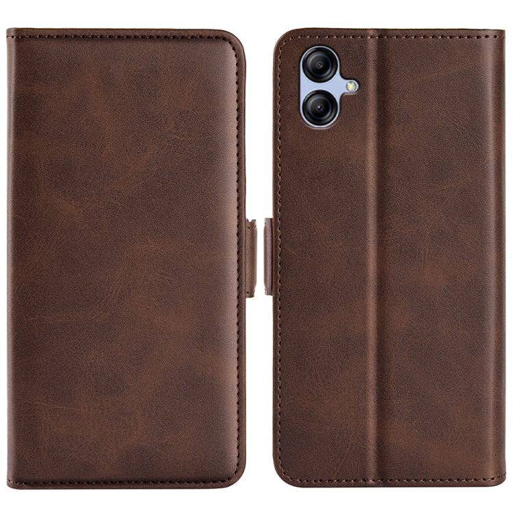 Per Samsung Galaxy A04e Custodia per cellulare in pelle a vibrazione orizzontale con fibbia magnetica a doppio lato, For Samsung Galaxy A04e