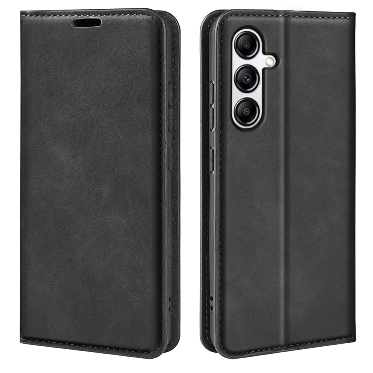 Per Samsung Galaxy A34 5G Custodia per telefono in pelle con aspirazione magnetica retro-pelle, For Samsung Galaxy A34 5G