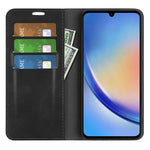 Per Samsung Galaxy A34 5G Custodia per telefono in pelle con aspirazione magnetica retro-pelle, For Samsung Galaxy A34 5G