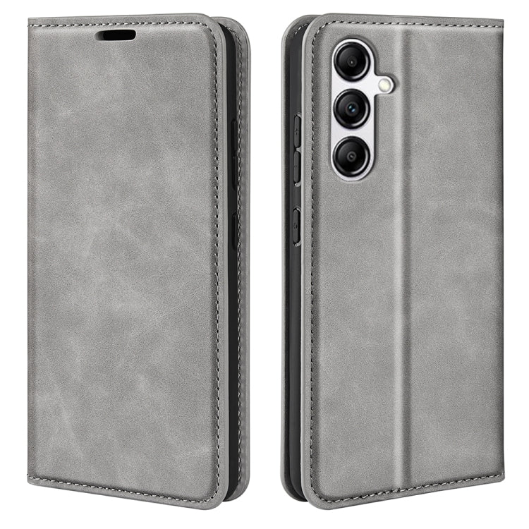 Per Samsung Galaxy A34 5G Custodia per telefono in pelle con aspirazione magnetica retro-pelle, For Samsung Galaxy A34 5G