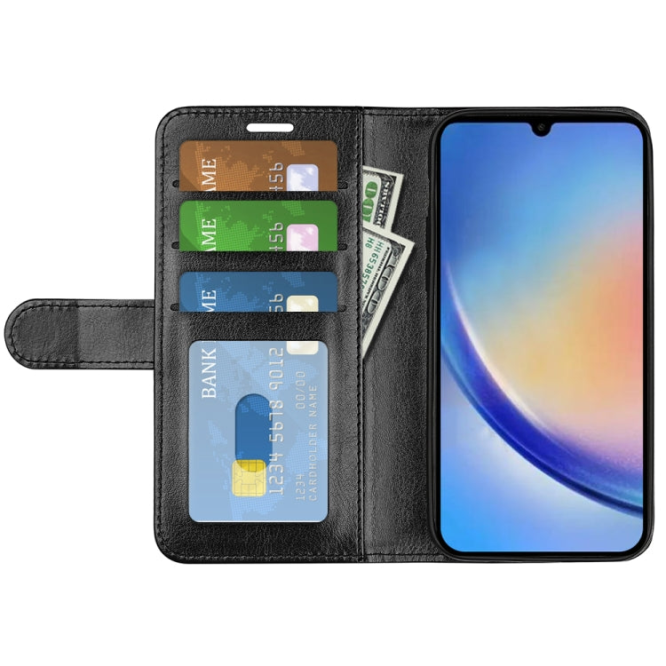 Per Samsung Galaxy A34 5G R64 Custodia in pelle a conchiglia orizzontale con texture, For Samsung Galaxy A34 5G
