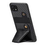 Portafoglio in fibra di carbonio Flip Card Custodia per telefono con supporto a forma di K, For Samsung Galaxy A22 5G, For Samsung Galaxy A32 5G
