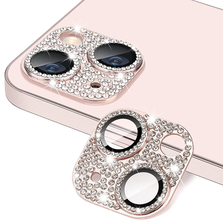 Per iPhone 13/13 mini ENKAY Hat-Prince Blink Diamond Camera Lens Pellicola in vetro temperato in lega di alluminio, For iPhone 13 / 13 mini