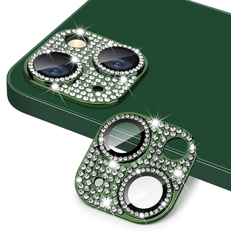 Per iPhone 13/13 mini ENKAY Hat-Prince Blink Diamond Camera Lens Pellicola in vetro temperato in lega di alluminio, For iPhone 13 / 13 mini