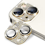 Per iPhone 14/14 Plus ENKAY Hat-Prince Blink Diamond Camera Lens Pellicola in vetro temperato in lega di alluminio, For iPhone 14 / 14 Plus
