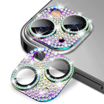 Per iPhone 14/14 Plus ENKAY Hat-Prince Blink Diamond Camera Lens Pellicola in vetro temperato in lega di alluminio, For iPhone 14 / 14 Plus
