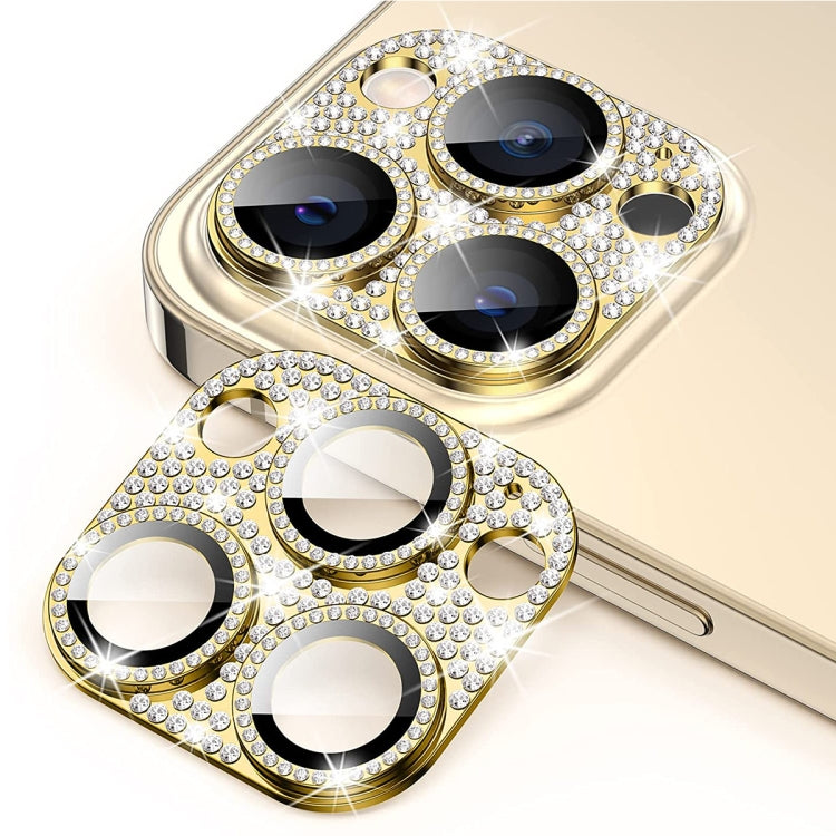 Per iPhone 14 Pro / 14 Pro Max ENKAY Hat-Prince Blink Diamond Obiettivo per fotocamera Pellicola in vetro temperato in lega di alluminio, For iPhone 14 Pro / 14 Pro Max