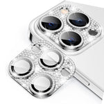 Per iPhone 14 Pro / 14 Pro Max ENKAY Hat-Prince Blink Diamond Obiettivo per fotocamera Pellicola in vetro temperato in lega di alluminio, For iPhone 14 Pro / 14 Pro Max