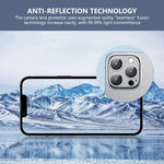 Per iPhone 14 Pro / 14 Pro Max ENKAY Hat-Prince Obiettivo fotocamera antiriflesso Pellicola in vetro temperato in lega di alluminio, For iPhone 14 Pro / 14 Pro Max