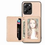 Custodia per telefono con borsa a portafoglio per carte magnetiche in fibra di carbonio, For Xiaomi Poco X4 Pro 5G, For Xiaomi Poco X5 Pro 5G, For Samsung Galaxy A22 5G, For Samsung Galaxy A32 5G