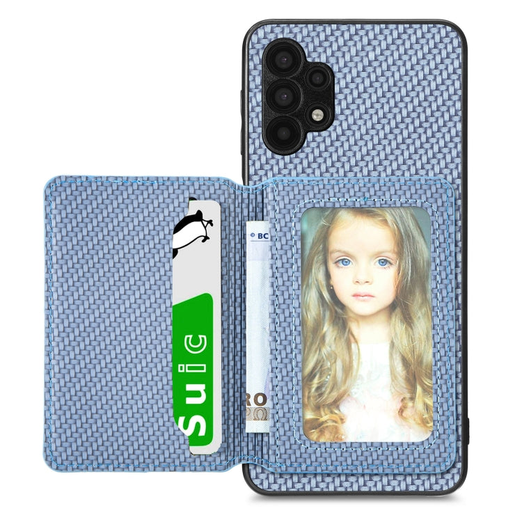 Custodia per telefono con borsa a portafoglio per carte magnetiche in fibra di carbonio, For Xiaomi Poco X4 Pro 5G, For Xiaomi Poco X5 Pro 5G, For Samsung Galaxy A22 5G, For Samsung Galaxy A32 5G