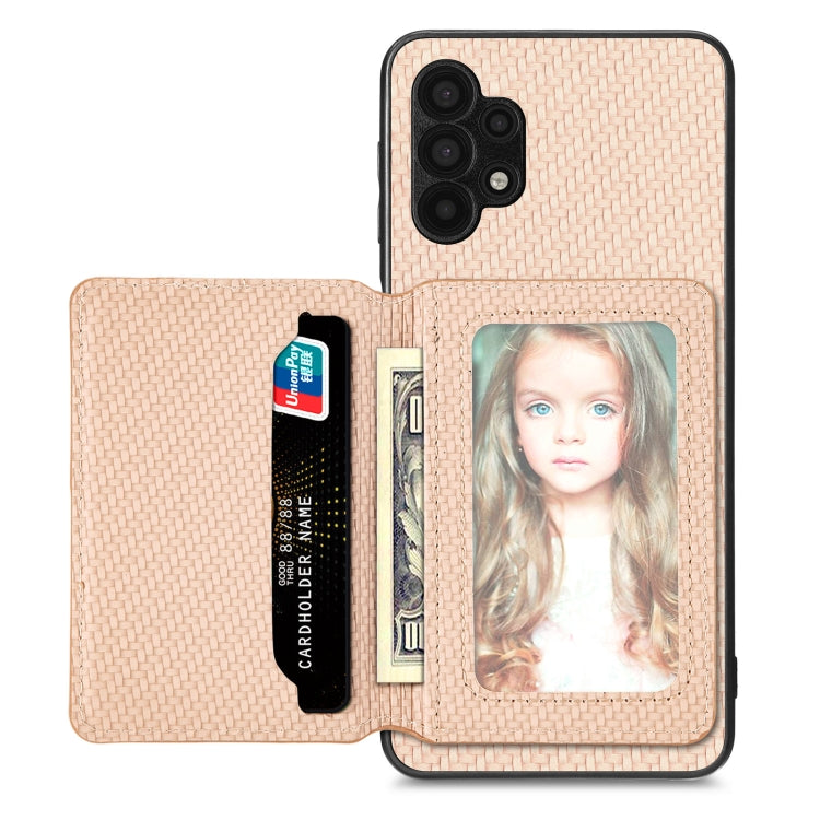 Custodia per telefono con borsa a portafoglio per carte magnetiche in fibra di carbonio, For Xiaomi Poco X4 Pro 5G, For Xiaomi Poco X5 Pro 5G, For Samsung Galaxy A22 5G, For Samsung Galaxy A32 5G
