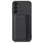 Custodia per telefono con borsa a portafoglio per carte magnetiche in fibra di carbonio, For Samsung Galaxy A34 5G