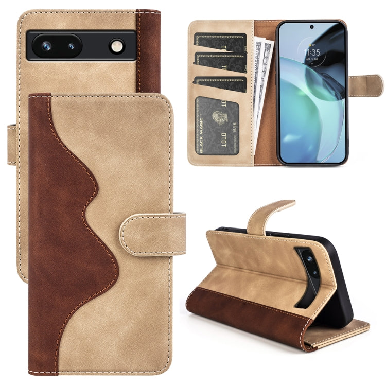 Per Google Pixel 7a Custodia per telefono in pelle flip orizzontale con cuciture, For Google Pixel 7a