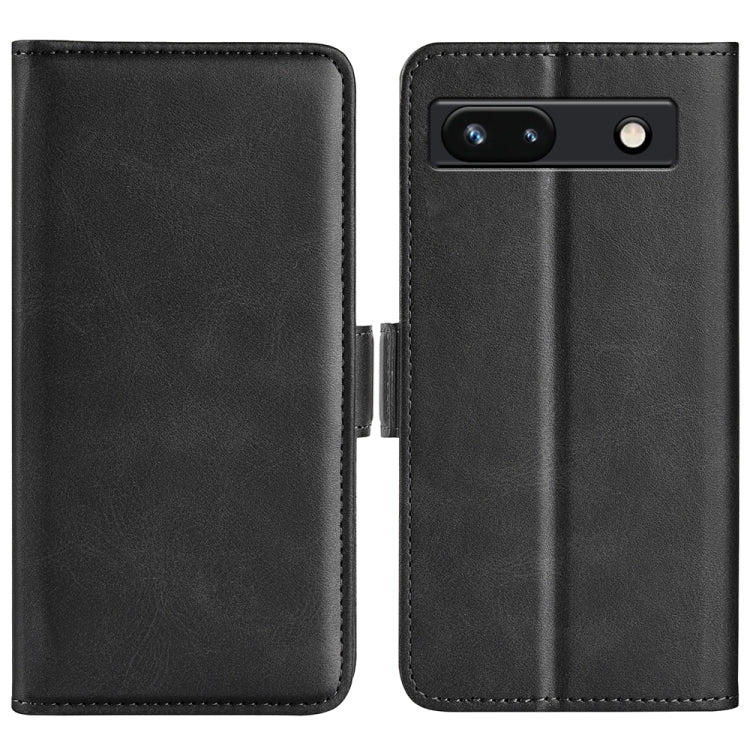 Per Google Pixel 7a Custodia per telefono in pelle con fibbia magnetica a doppio lato, For Google Pixel 7a
