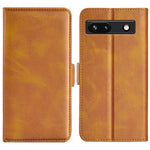 Per Google Pixel 7a Custodia per telefono in pelle con fibbia magnetica a doppio lato, For Google Pixel 7a