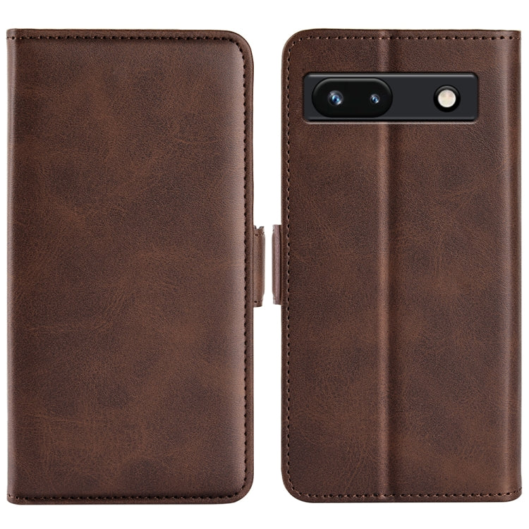 Per Google Pixel 7a Custodia per telefono in pelle con fibbia magnetica a doppio lato, For Google Pixel 7a