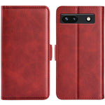 Per Google Pixel 7a Custodia per telefono in pelle con fibbia magnetica a doppio lato, For Google Pixel 7a
