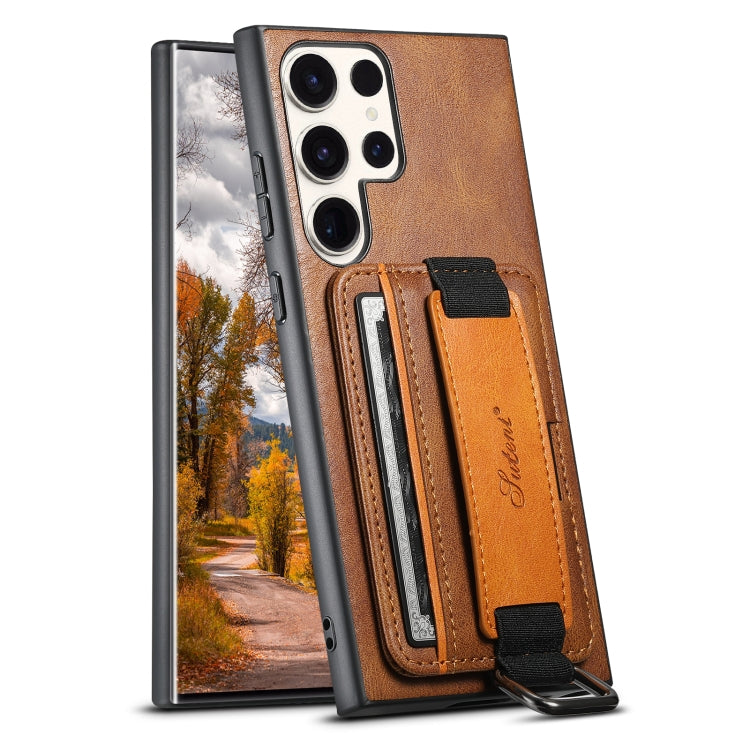 Custodia per telefono in PU con supporto per cinturino da polso per portafoglio per carte Suteni H13, For Samsung Galaxy S23 FE 5G, For Samsung Galaxy A54 5G, For Samsung Galaxy S23 Ultra 5G, For Samsung Galaxy S23+ 5G, For Samsung Galaxy S23 5G       ...