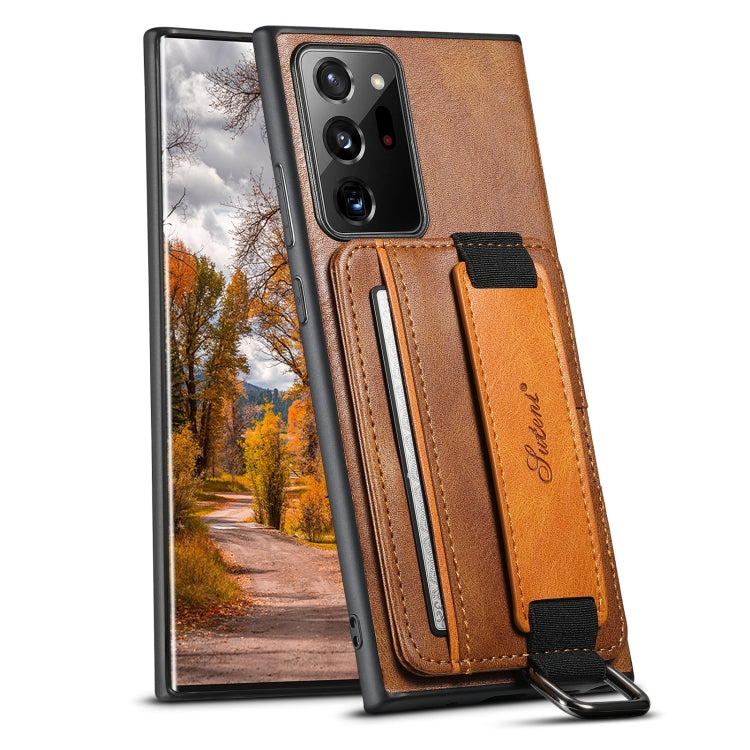 Custodia per telefono in PU con supporto per cinturino da polso per portafoglio per carte Suteni H13, For Samsung Galaxy S23 FE 5G, For Samsung Galaxy A54 5G, For Samsung Galaxy S23 Ultra 5G, For Samsung Galaxy S23+ 5G, For Samsung Galaxy S23 5G       ...