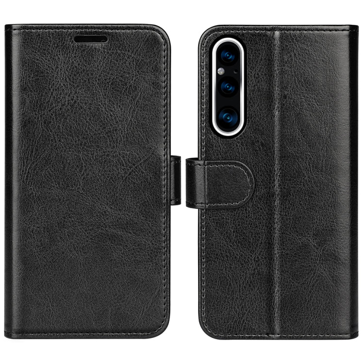 Per Sony Xperia 1 V R64 Custodia in pelle a conchiglia orizzontale con texture, For Sony Xperia 1 V