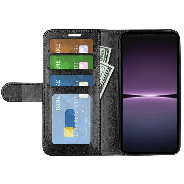 Per Sony Xperia 1 V R64 Custodia in pelle a conchiglia orizzontale con texture, For Sony Xperia 1 V