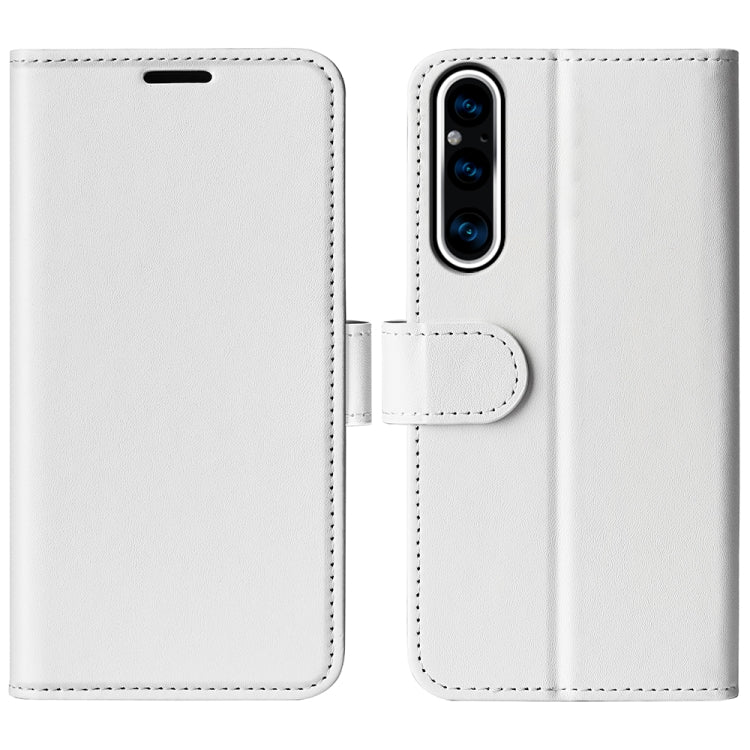 Per Sony Xperia 1 V R64 Custodia in pelle a conchiglia orizzontale con texture, For Sony Xperia 1 V
