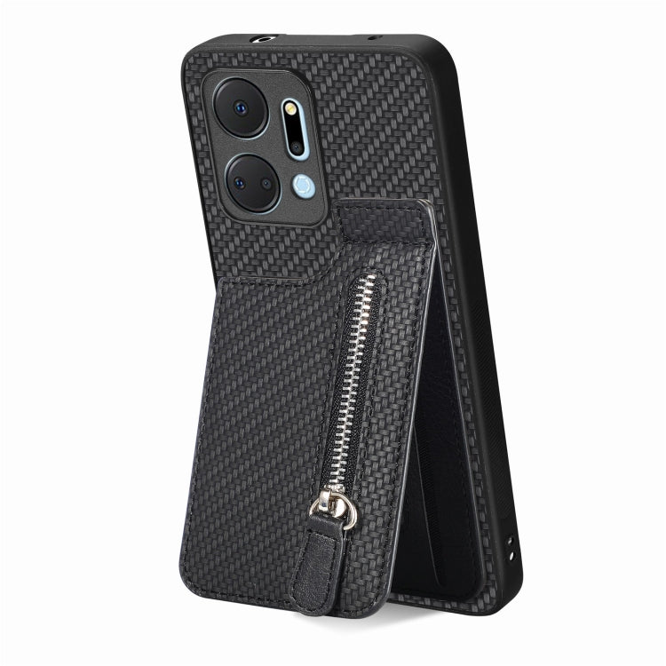 Custodia per telefono con cerniera verticale in fibra di carbonio, For Honor X7A, For Honor X8A, For Samsung Galaxy A22 5G, For Honor X9A