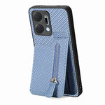 Custodia per telefono con cerniera verticale in fibra di carbonio, For Honor X7A, For Honor X8A, For Samsung Galaxy A22 5G, For Honor X9A